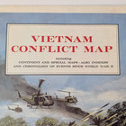 Vintage Vietnam War Conflict Map Continent Special Index Chronology World War Ii