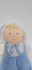Vintage Eden Blue Boy Baby Doll Terry Cloth Plush Blonde Lovey Stuffed Toy 10 