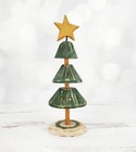 Primitive Fairfield Folk Art Wood Christmas Tree 10  Figurine   La Habra ca