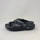 Oofos Ooriginal Oolala Black Thong Flip Flop Recovery Slippers Size Women s 6