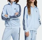 New Adidas Kids Adicolor Firebird Track Jacket Jd1621 Clear Sky Blue - Youth M