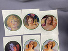 Lot 12 Vtg Art Deco Style Beautiful Women Flapper Portrait Art Prints Textured 1