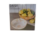 Baum Daisy Bowl Set 2pc Stoneware 1 Large Bowl 1 Medium Bowl Dishwasher Safe