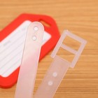 10 Pcs Travel Luggage Tags Plastic Suitcase Bag Name Address Id Labels Baggage