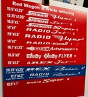 Red Wagon Decal Set For Coaster Wagon  e  White Stickers Free S h 2 Big  1 Small