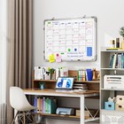 Polegas Large Dry Erase Calendar Whiteboard Magnetic White Board - White