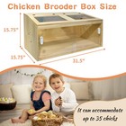 22-piece Large Chicken Brooder Box 32   All-in-one Kit Brooder Box  Up To 35    