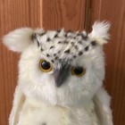 New Hansa Toys Plush Snow Owl Moving Head Hand Sewn Handmade Stuffed Animal Nwt