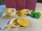 Vtg Little Tikes Child Size Custom Bundled Kitchen Ware   Baking Set 15  Pcs