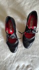 Ray Rose Artsport L111 Black Leather Women   s Ballroom Dance Shoes Fit My 6 5 Us