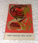 Pink Floyd 1967 Unused Ticket Bill Graham Winterland Fillmore Bg92 Syd Barrett 1