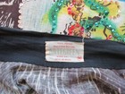 Vintage 1950s Cotton Hand Painted Mexican Circle Skirt Sequins M Artegreen Label