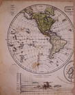 Rare Antique 1833 Map   Western Hemisphere Of The World By W  C  Woodbridge