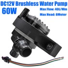 Automotive 12v 60w 100w Pwm Brushless Water Pump High Flow Engine Auxiliary Pump
