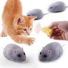Simulation Mouse Robotic Cat Toy Remote Controlled Moving Pet Kitten Chasing Toy