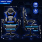 Elecwish Gaming Chair Office Chair Swivel Recliner With Footrest Ergonomic