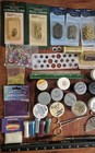 Art And Crafts Supplies Lot Scrapbook Embossing Powder Beaded Chain Etc 