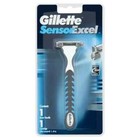 Gillette Sensor Excel Razor Handle   1 Cartridge - Holds Womens And Mens Excel