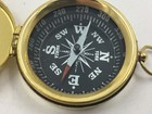 Nautical Brass Pirate Compass W  Lid  Mini Pocket Style Pendant 1 75   Set Sail 