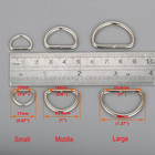 Metal D Ring 3 4 Inch Non Welded Nickel Plated Pack Of 100  middle 