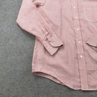 Vintage Beau Brummel Shirt Mens Large 16 35 Red White Striped Button Usa 70s