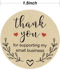 500pcs 2  Thank You Stickers Envelope Seals Label Craft small Business Sticker