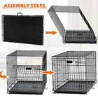 36  42  48  Pet Kennel Cat Dog Folding Crate Wire Metal Cage W divider   Tray