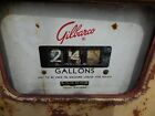 Vintage Gilbarco Original Gas Pump 36 tall 11 deep patina  Hose nozzle internals