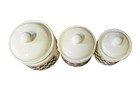 Coca-cola Canister Set By Gibson 1997 Set Of Three Jars And Lids Vtg