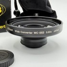 Nikon Wc-e63 0 63x Wide Angle Converter Lens   Ur-e4 Adapter Ring Box   Pouch