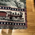 Nwt The Great American Train Jacquard Woven Afghan 46x67 Tapestry Throw Blanket