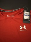 Under Armour Heatgear Compression Shirt Red Long Sleeve Men   s Xl Nwt Free Ship