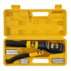 10 Ton Hydraulic Crimper Crimping Tool Wire Battery Cable Lug Terminal W  9 Dies