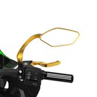Gold Motorcycle Rear View Side Mirrors For Harley Dyna Touring Softail Fxbb Fxlr