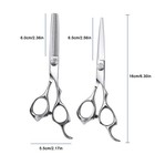 Hair Cutting Scissors Kits-5pcs Professional Hairdressing Shears Set For Barber