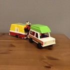 Vintage Fisher Price Set  992  Play Family Car   Pop-up Camper