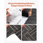 Carpet Tiles Reusable 24x24 Inch  24 Pcs Modular Carpet Square Rug  Commercial