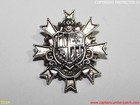 Steampunk Brooch Badge Pin Silver Family Crest Coat Of Arms Heraldic  mpv08