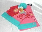 Disney s Elena Of Avalor 3 Pc Set Fairisle Pom-pom Hat Scarf   Gloves 4-16 New