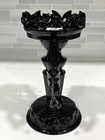Bath   Body Works Halloween Black Purple Bat Candelabra Candle Pedestal Holder
