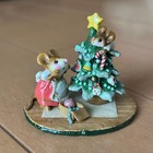 Vintage Wee Forest Folk Scamper Raising Cane M-240 Little Holly Angel
