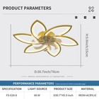31   Modern Flower Ceiling Fan With Led Light Flush Mount Remote App Control Kit