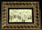 This Hand-painted Persian Miniature Depicts A Traditional Musical Scene 