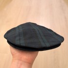 Vintage Plaid Newsboy Flat Cap Hat Men s Large Peaky Blinder Preppy