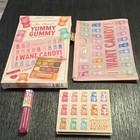 Too Faced Yummy Gummy I Want Candy 3pc Set Palette Lip Gloss Makeup Bag