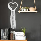  9pcs Heart Dream Catcher Rings  Metal Macrame Hoops Rings Dream Catcher Ring 