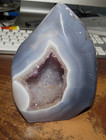 Natural  Amethyst  Quartz Crystal Geode Cluster Flame Cathedral  Jal