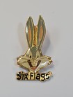 Six Flags Bugs Bunny Lapel Pin 1993 Amusement Park Souvenir Vintage Rare