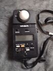 Minolta Autometer Iiif Digital Flash Light Meter W  Extra Diffusers -accurate-