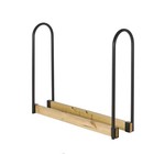 Shelter Outdoor Firewood Rack - Powder Coated 1 25  Tubular Steel Log Holder